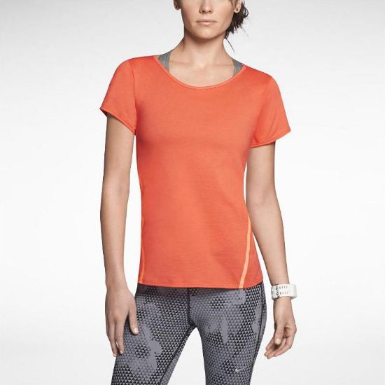 Poza cu Nike Tailwind Loose Short-Sleeve Running Shirt